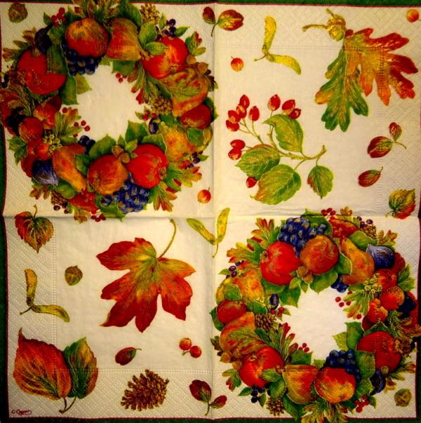 029 Äpfel - 3 ply (29 cream) - Caspari